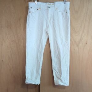 Women's Levi's White Cropped Jeans